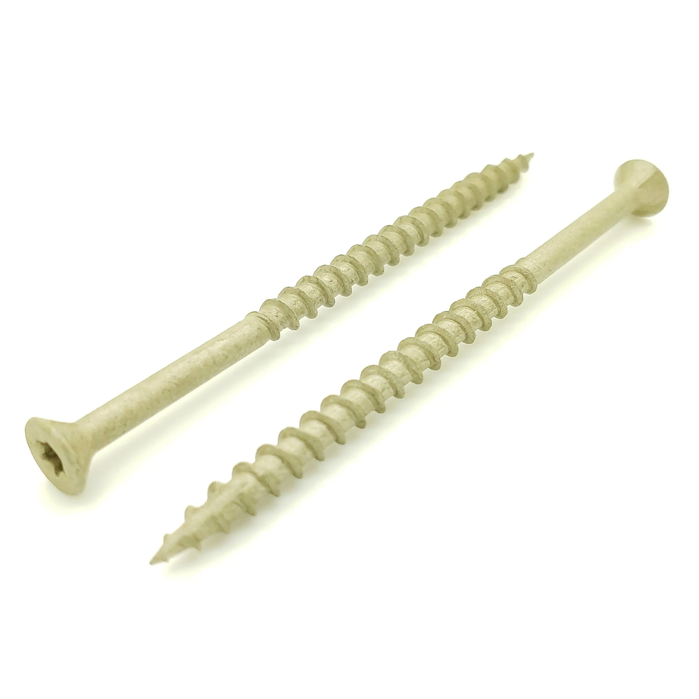 #10 x 3-1/2" Inch Tan Fence & Deck Screws | Torx Star Drive | Bit Included, 100 Qty (BCP923)