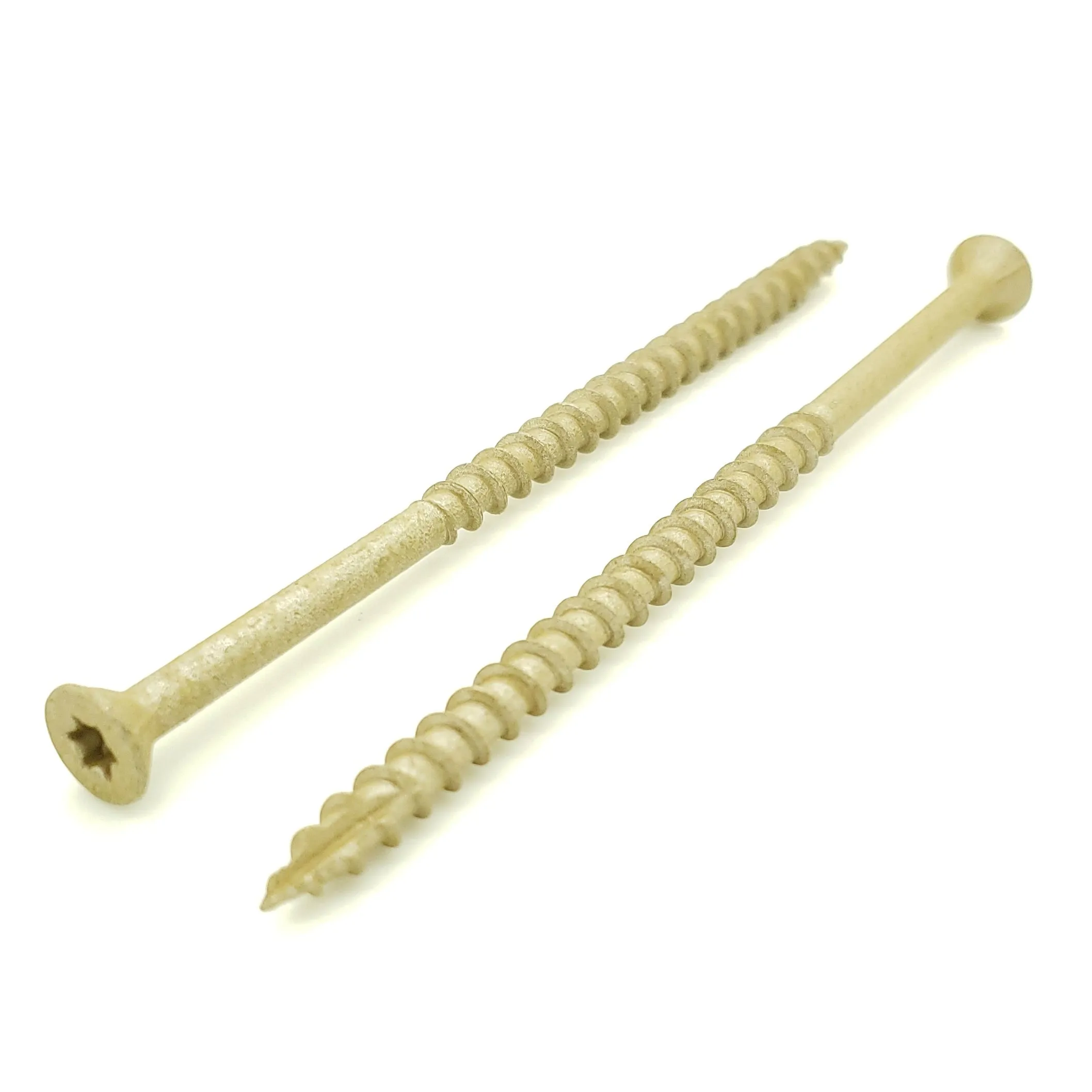 #10 x 4" Inch Tan Fence & Deck Screws | Torx Star Drive | Bit Included, 100 Qty (BCP924)