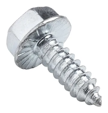 7/16 HEX WASHER HEAD TYPE-AB FINE THREAD Sheet Metal Screws Zinc Plated Steel Serrated Underhead