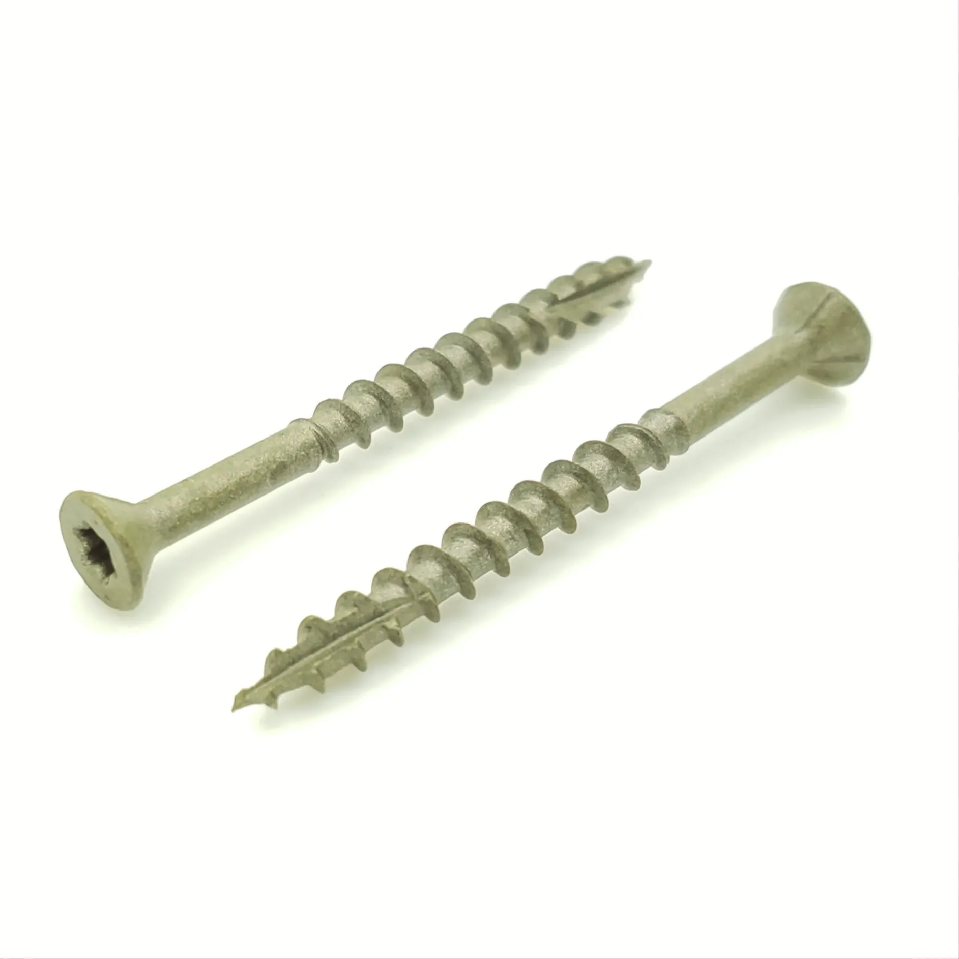 #8 x 2" Inch Dark Tan Fence & Deck Screws | Torx Star Drive | Bit Included, 100 Qty (BCP925)