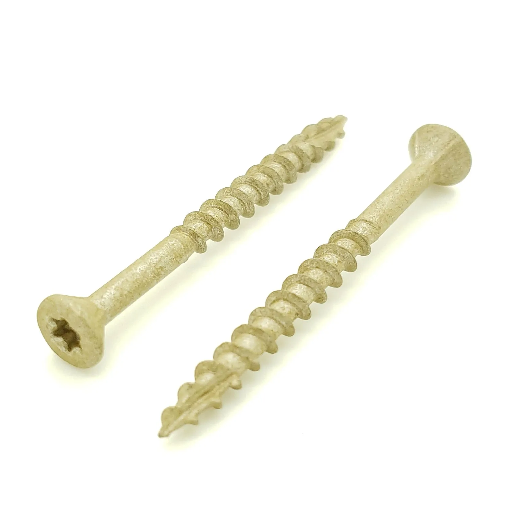 #8 x 2" Inch Tan Fence & Deck Screws | Torx Star Drive | Bit Included, 100 Qty (BCP918)
