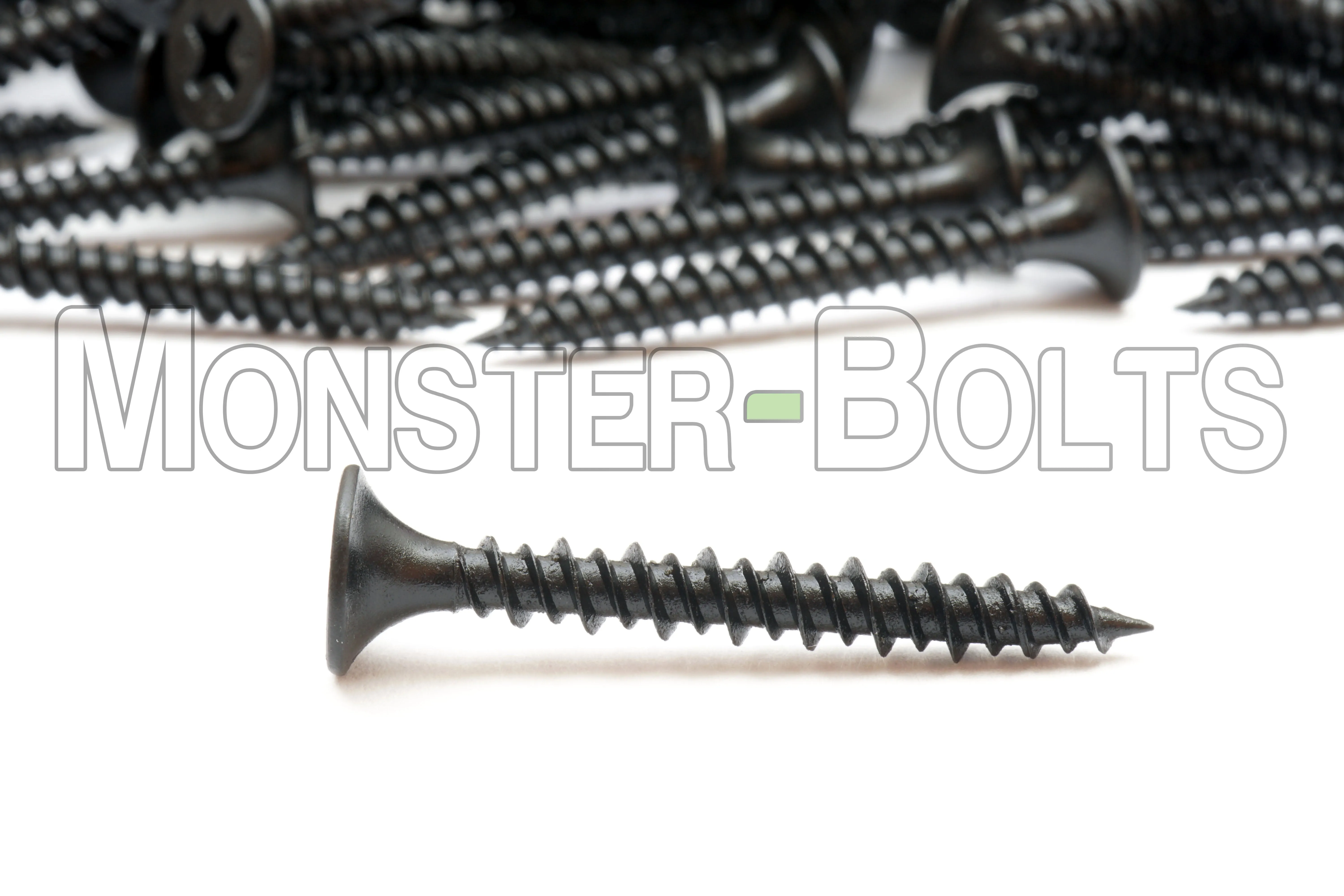 Bugle Head Phillips High-Low Thread Drywall Screws, Black Phosphate (Taiwan) - Proferred Drywallerz? (Bulk)