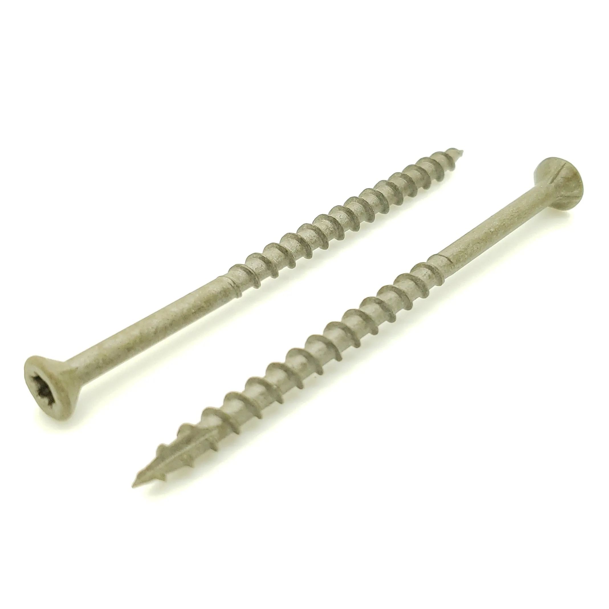 Dark Tan Fence & Deck Screws | Torx Star Drive | Bit Included