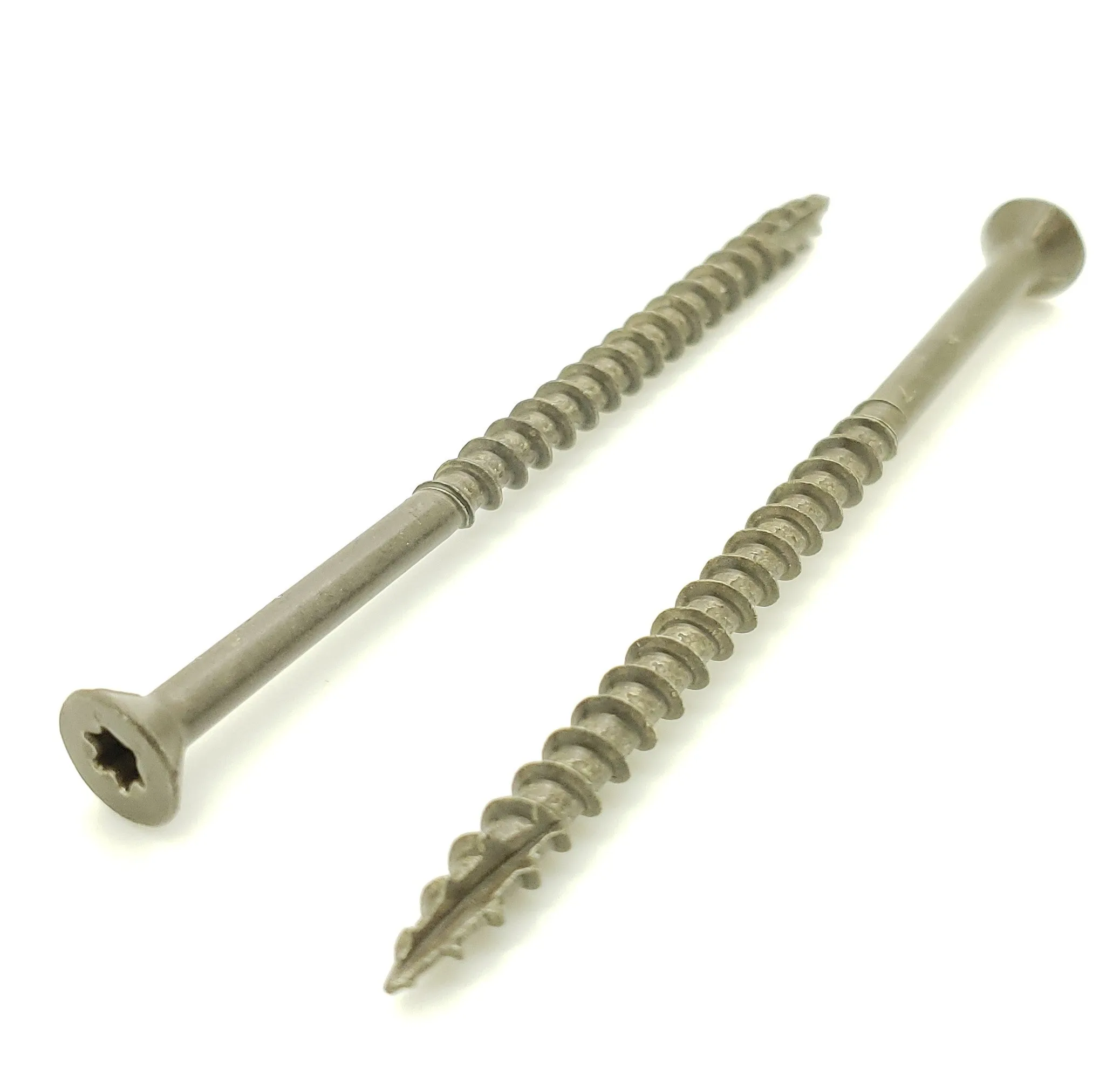 Dark Tan Fence & Deck Screws | Torx Star Drive | Bit Included