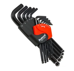 Long Arm Hex Allen Key Set, 12 Piece Metric Set